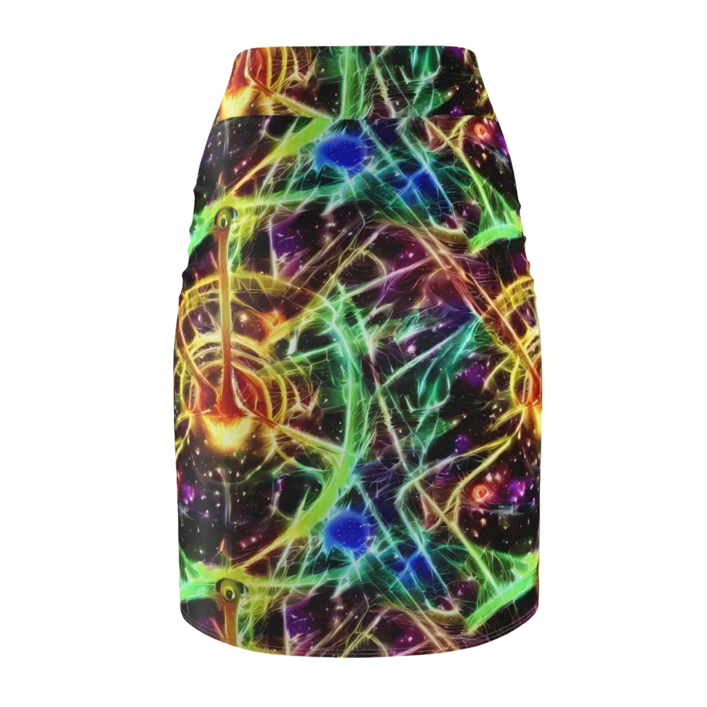 Stellar Thicket on Pencil Skirt — Back