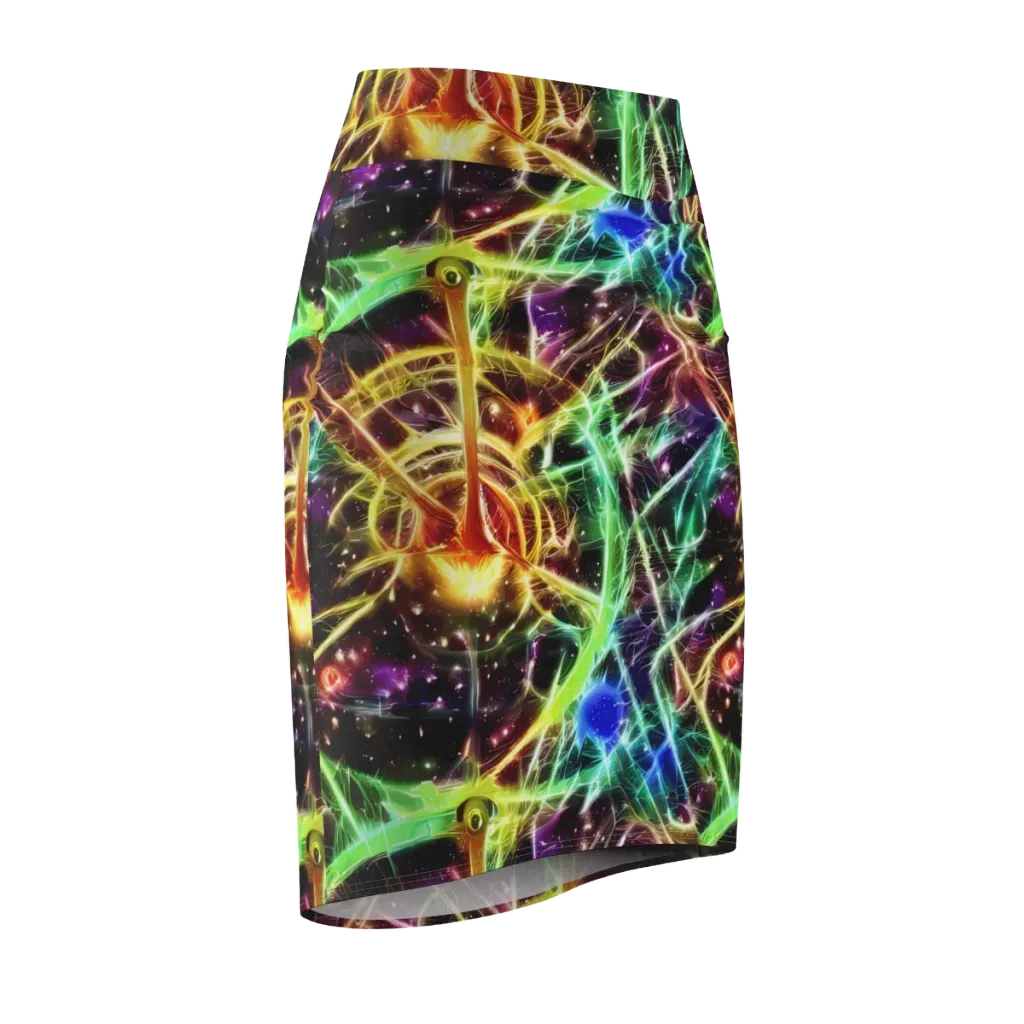 Stellar Thicket on Pencil Skirt — Front Side