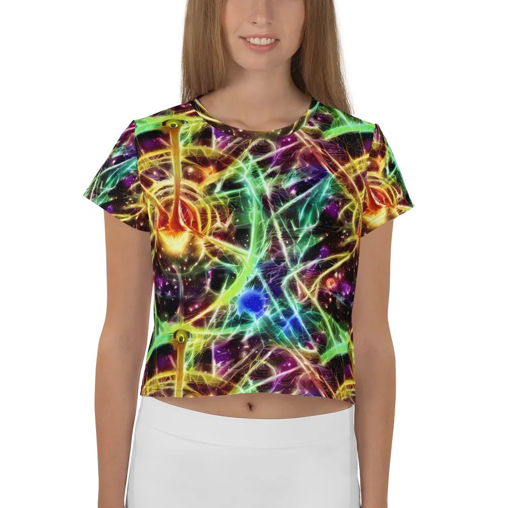 Stellar Thicket on Crop Tee — Front
