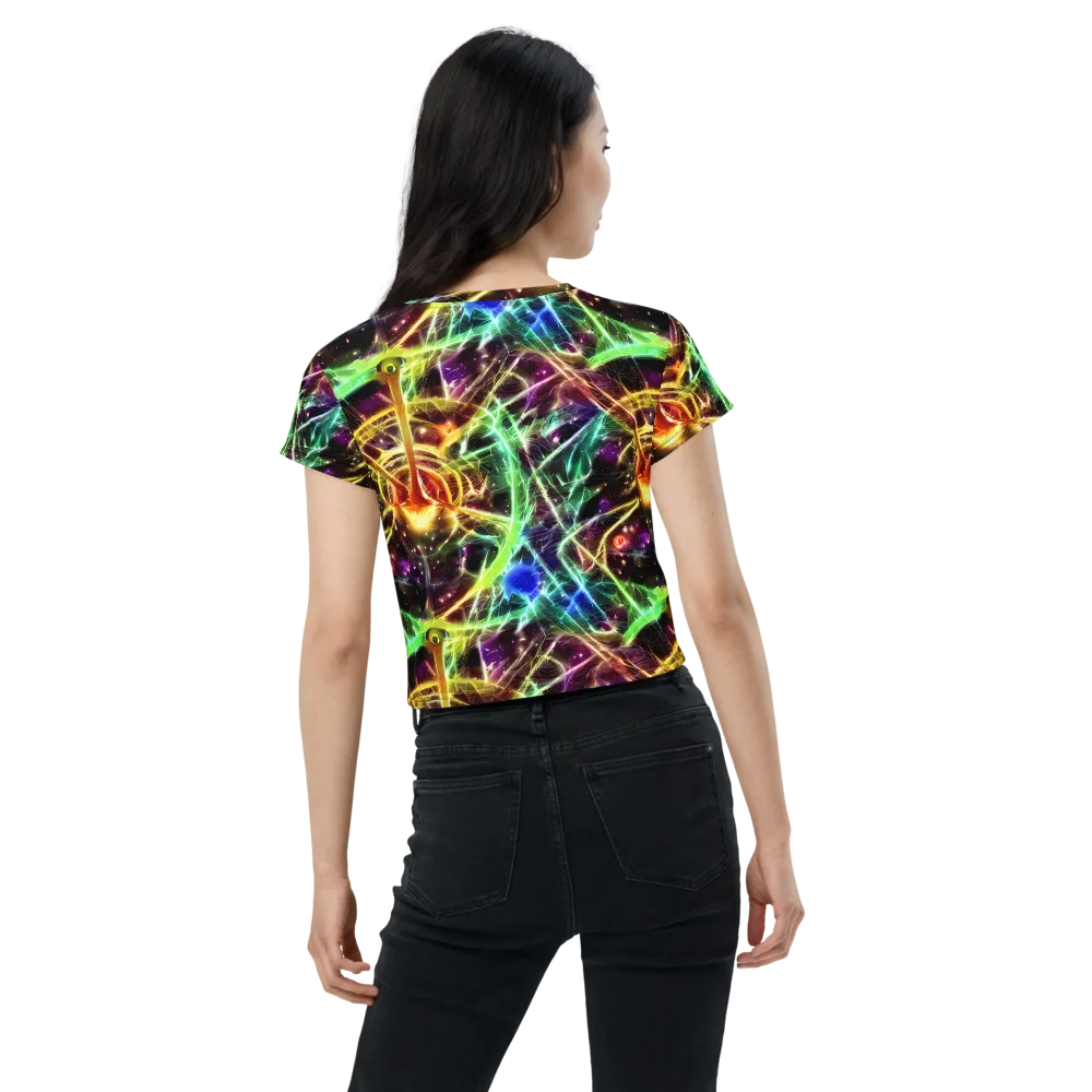 Stellar Thicket on Crop Tee — Back