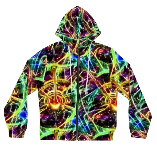 Stellar Thicket on a Women's Full-Zip Hoodie