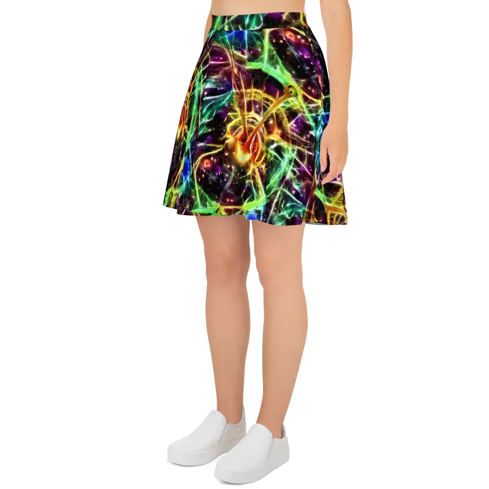 Stellar Thicket on Skater Skirt — Left