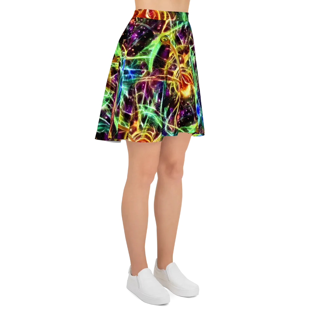 Stellar Thicket on Skater Skirt — Right