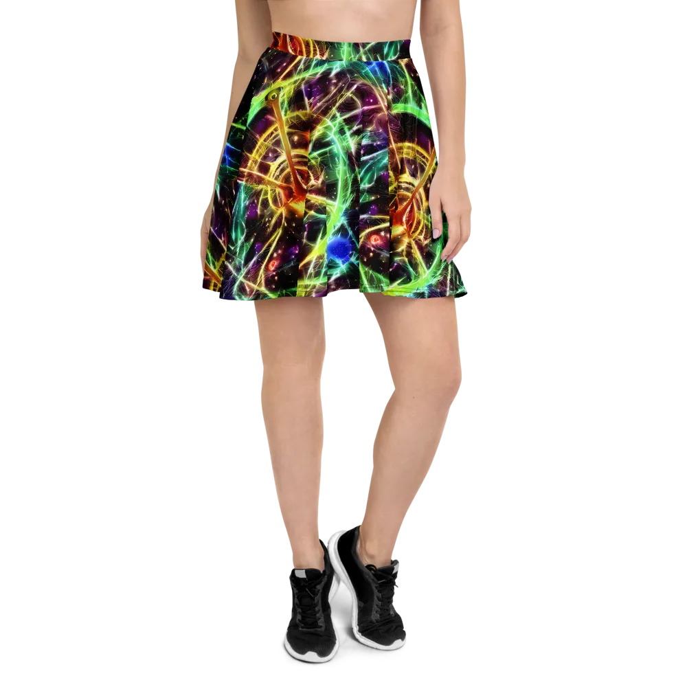 Stellar Thicket on Skater Skirt — Front