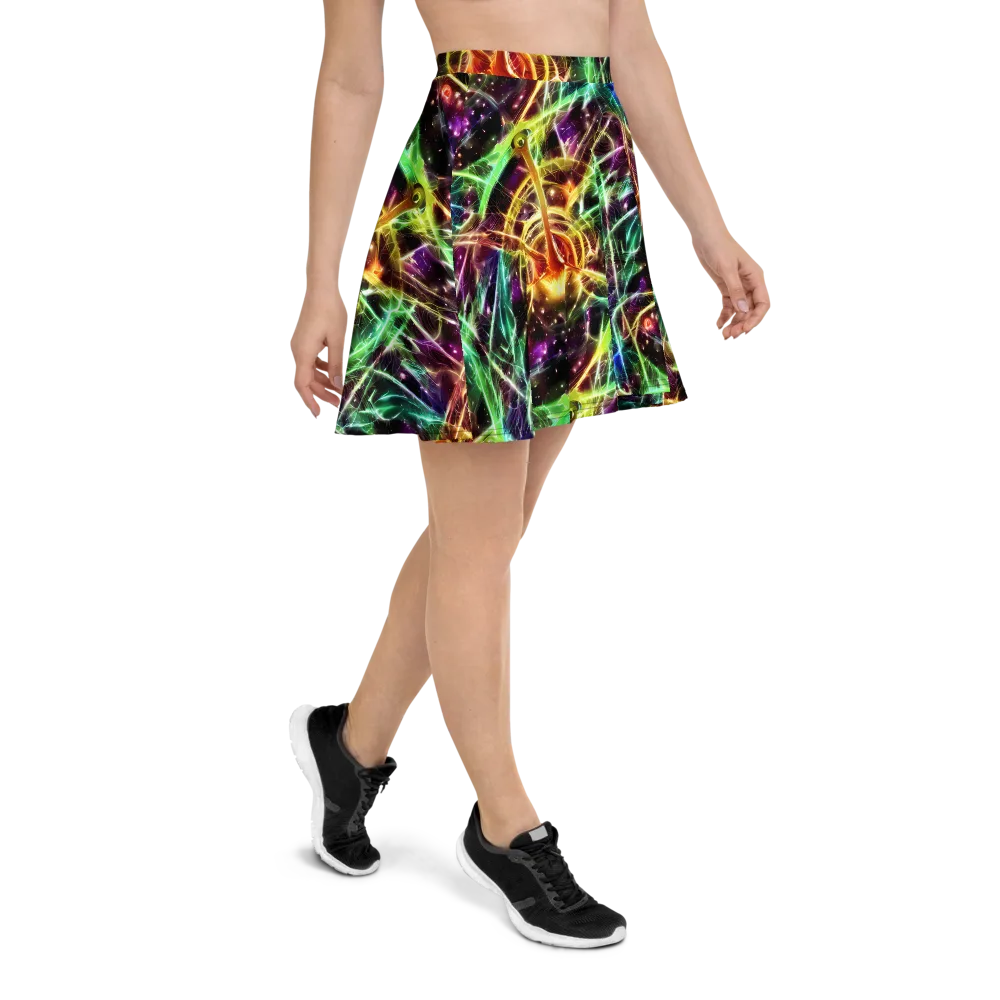 Stellar Thicket on Skater Skirt — Right