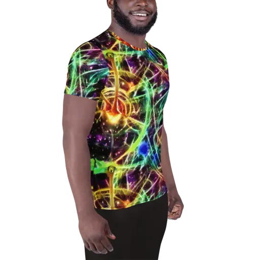 Stellar Thicket on a Men's Athletic T-Shirt