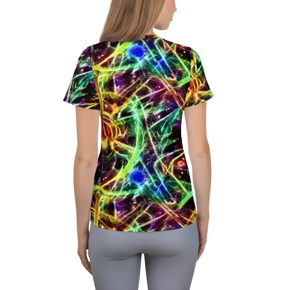 Stellar Thicket on Women's Athletic T-Shirt — Back