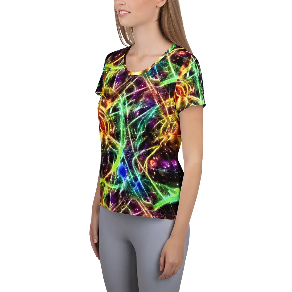 Stellar Thicket on Women's Athletic T-Shirt — Left