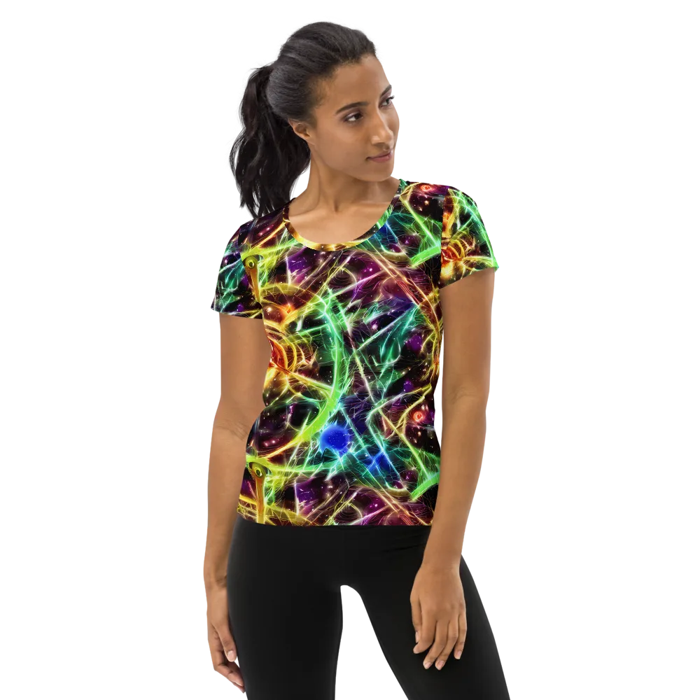 Stellar Thicket on Women's Athletic T-Shirt — Front