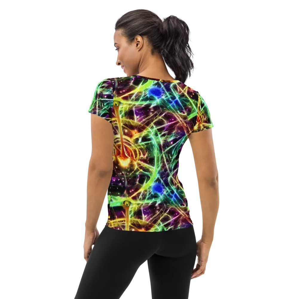 Stellar Thicket on Women's Athletic T-Shirt — Back