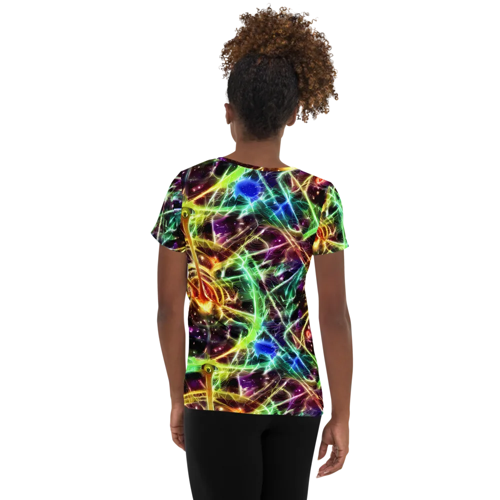 Stellar Thicket on Women's Athletic T-Shirt — Back