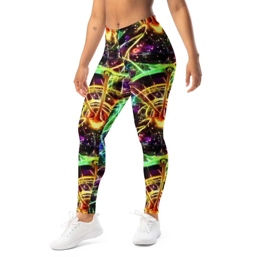 Stellar Thicket on Leggings — Left Front