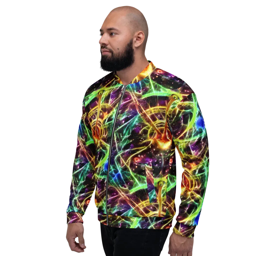 Stellar Thicket on Bomber Jacket — Left