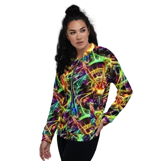 Stellar Thicket on a Bomber Jacket