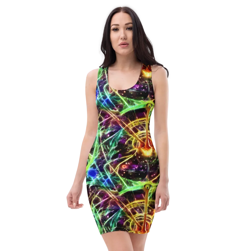 Stellar Thicket on Bodycon Dress — Front
