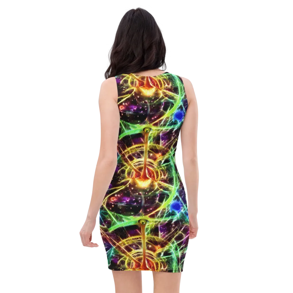 Stellar Thicket on Bodycon Dress — Back