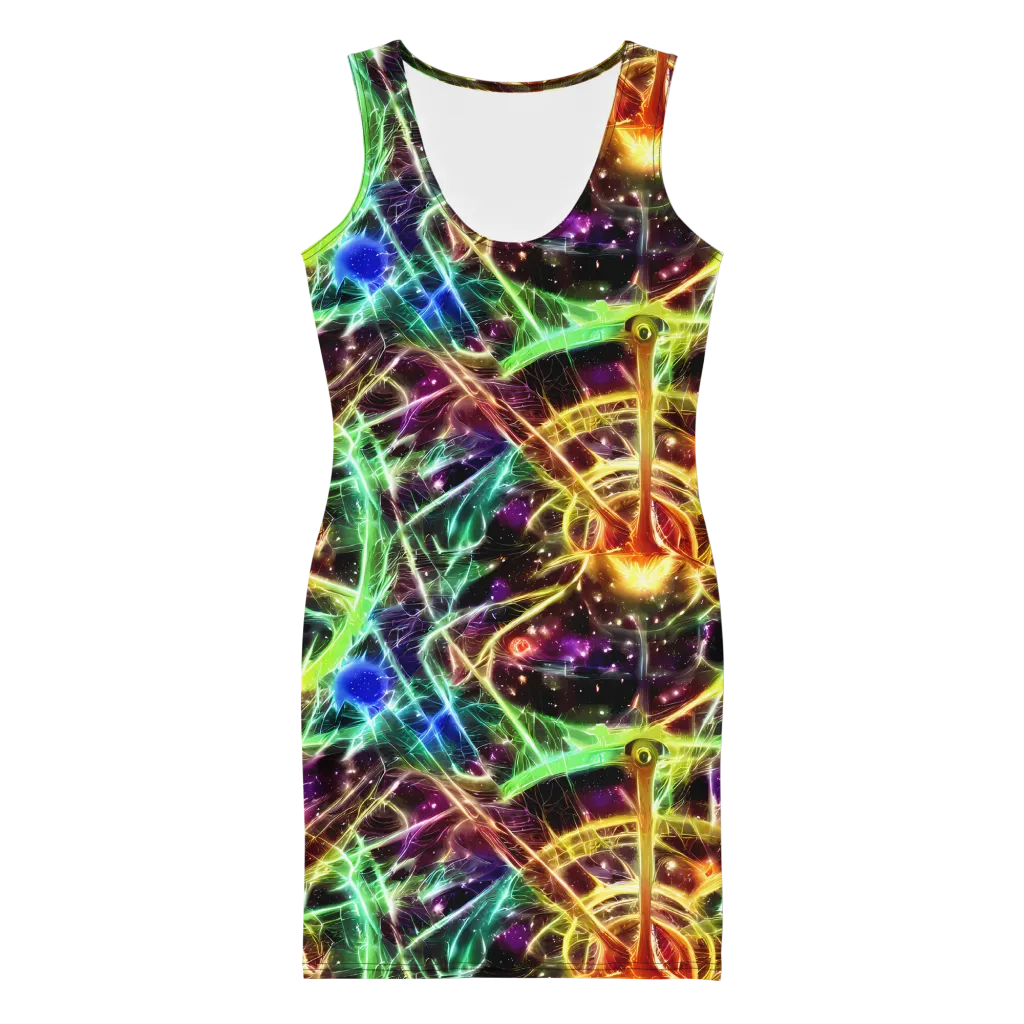 Stellar Thicket on Bodycon Dress — Front