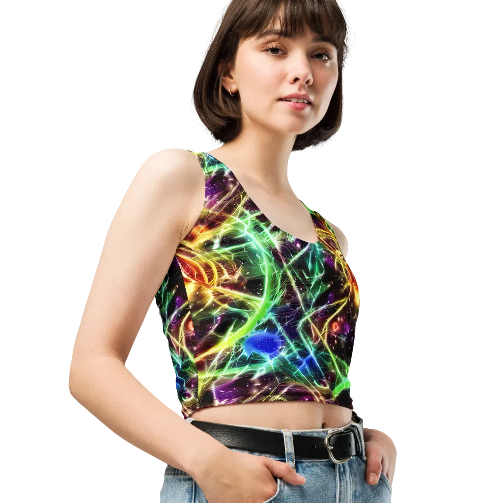 Stellar Thicket on Crop Top — Right Front