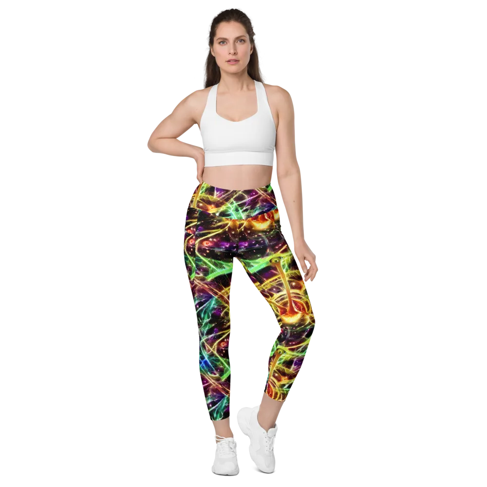 Stellar Thicket on Leggings with Pockets — Front