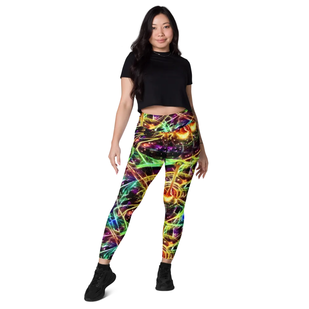 Stellar Thicket on Leggings with Pockets — Front