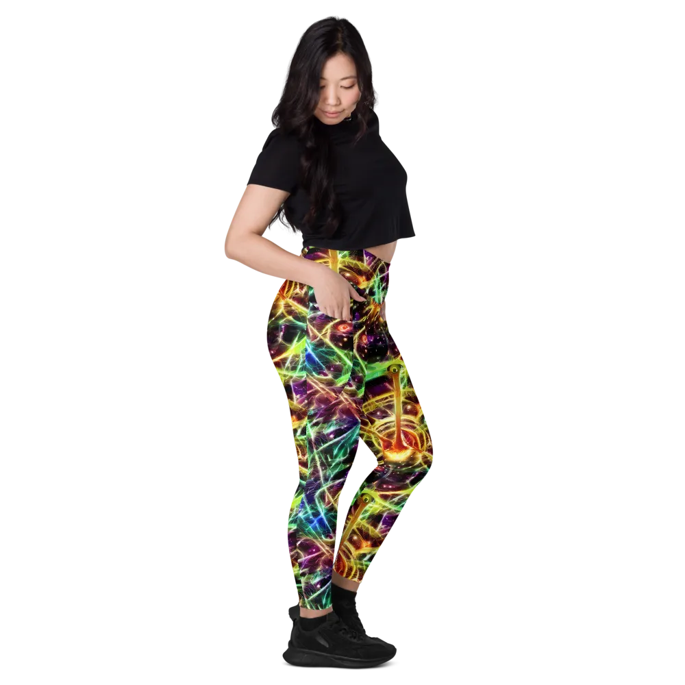 Stellar Thicket on Leggings with Pockets — Right