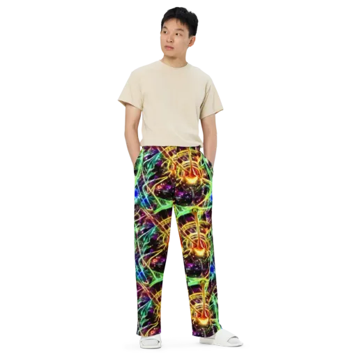 Stellar Thicket on a Wide-Leg Pants