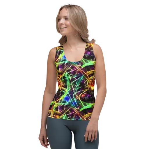 Stellar Thicket on a Women's Tank Top