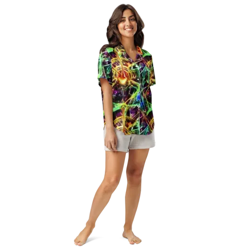 Stellar Thicket on a Women's Short Sleeve Pajama Top