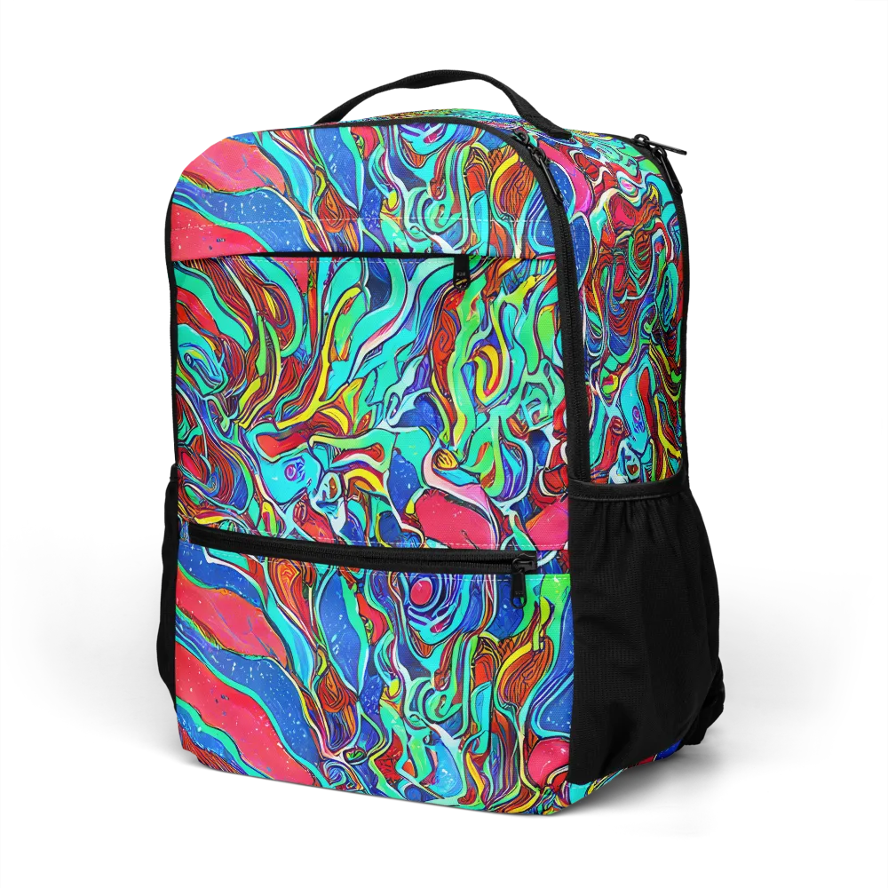 Cosmic Cabaret on Utility Backpack — Left Front