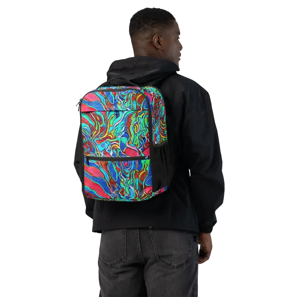 Cosmic Cabaret on Utility Backpack — Back