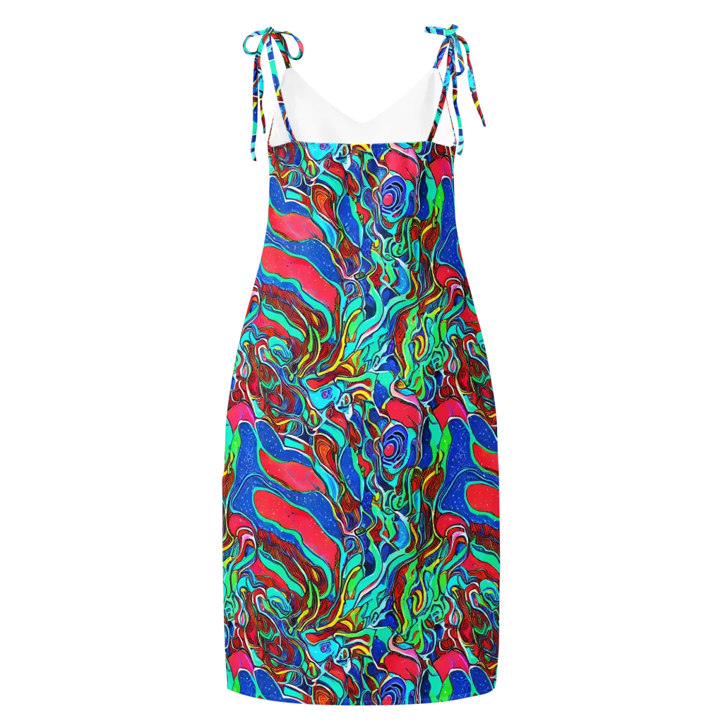 Cosmic Cabaret on Slip Dress — Back