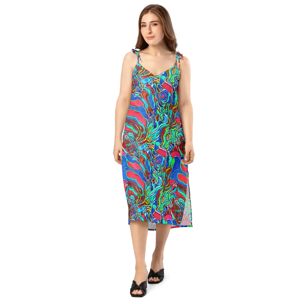 Cosmic Cabaret on Slip Dress — Front