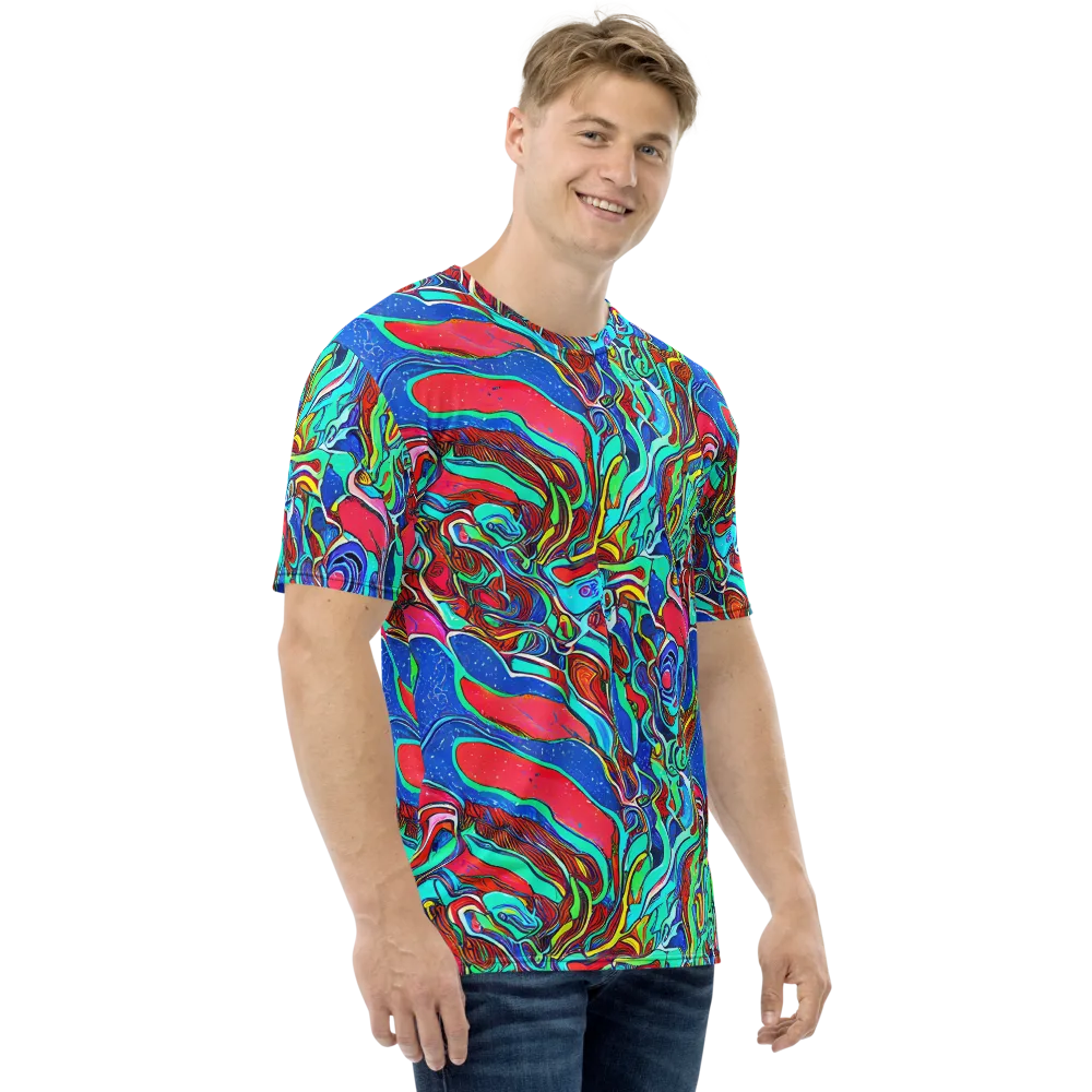 Cosmic Cabaret on Men's Crew Neck T-Shirt — Right