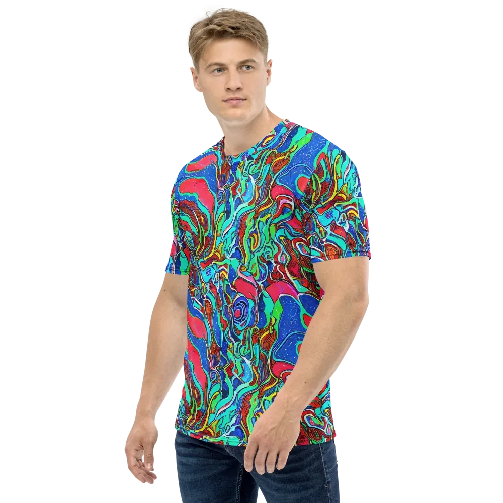Cosmic Cabaret on Men's Crew Neck T-Shirt — Left