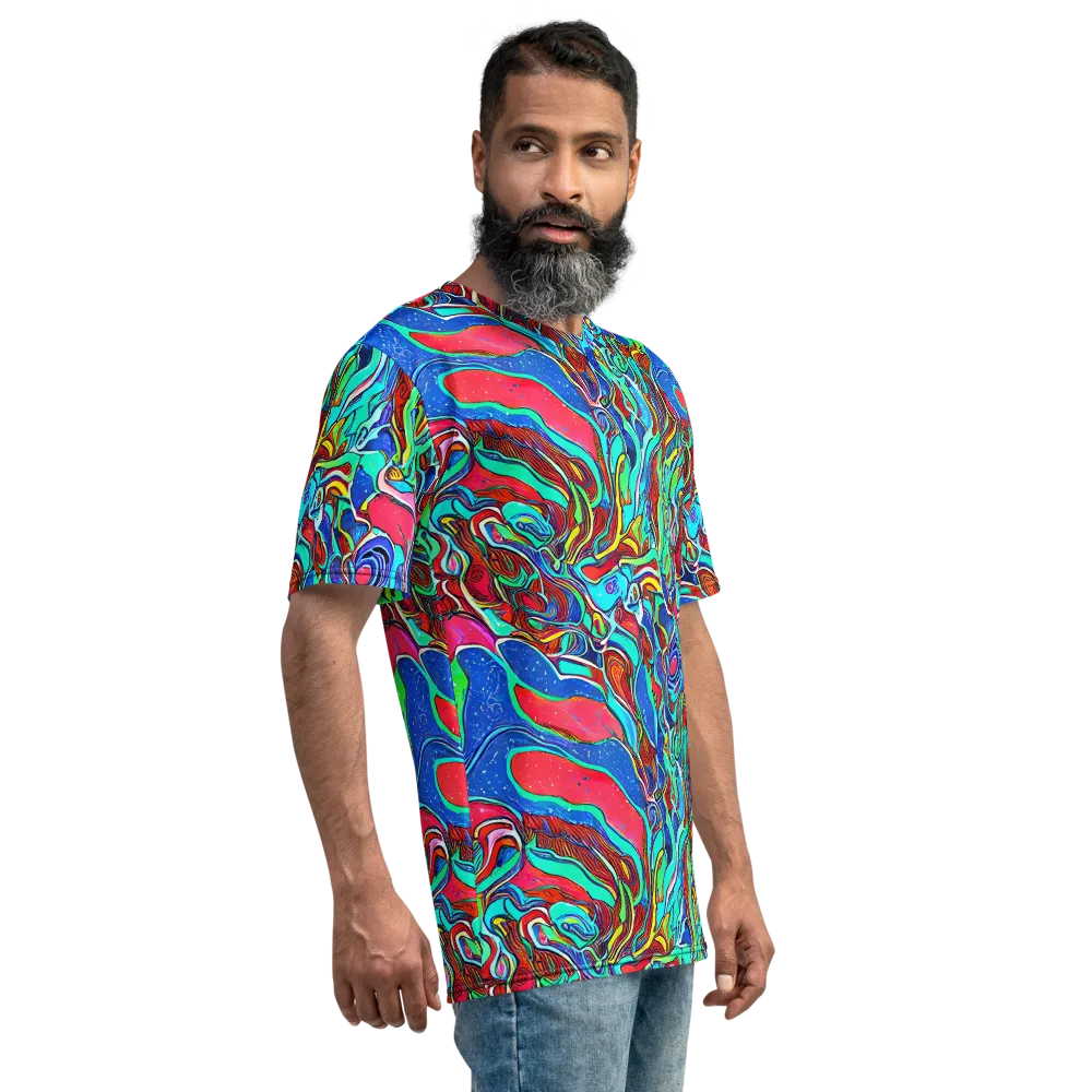 Cosmic Cabaret on Men's Crew Neck T-Shirt — Right