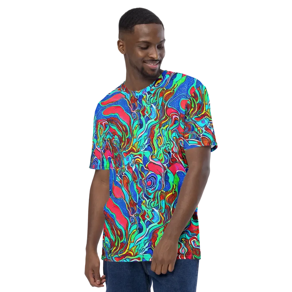 Cosmic Cabaret on Men's Crew Neck T-Shirt — Left