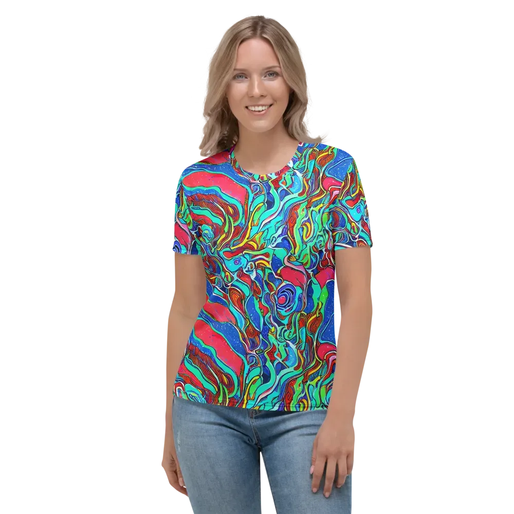 Cosmic Cabaret on Women's Crew Neck T-Shirt — Front
