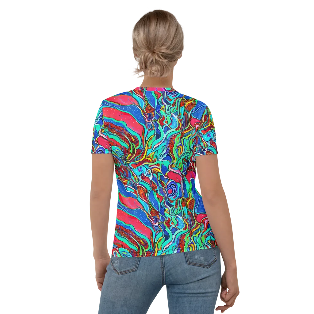 Cosmic Cabaret on Women's Crew Neck T-Shirt — Back
