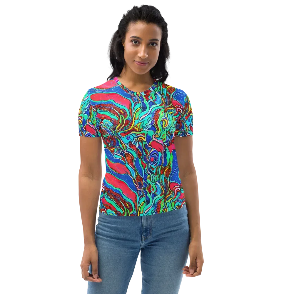 Cosmic Cabaret on Women's Crew Neck T-Shirt — Front