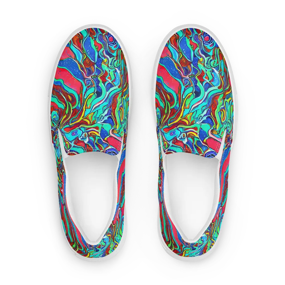 Cosmic Cabaret on Men's Slip-On Canvas Shoes — Front