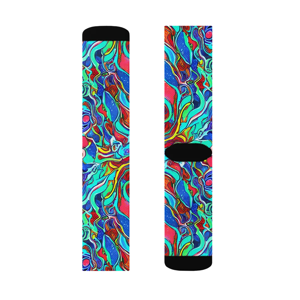 Cosmic Cabaret on Socks — Left Sock