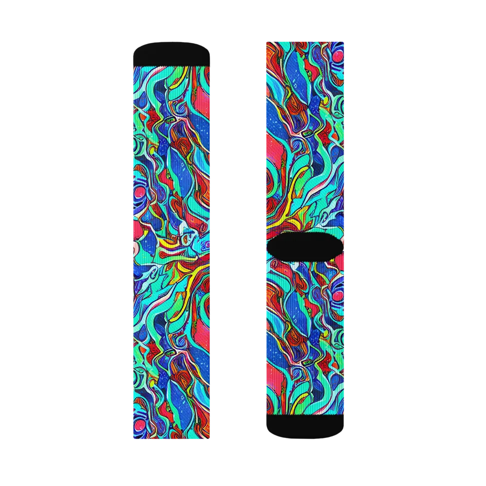 Cosmic Cabaret on Socks — Right Sock