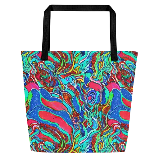 Cosmic Cabaret on a Large Tote Bag W/ Pocket