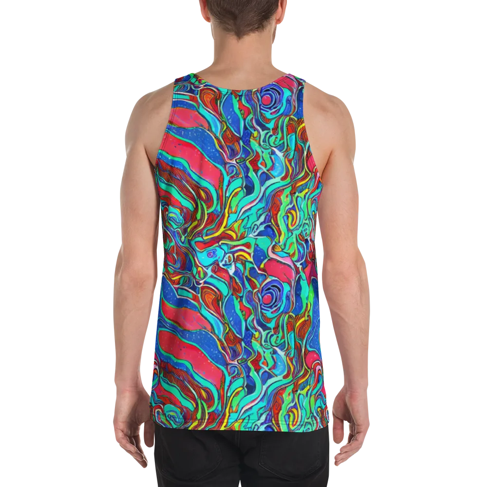 Cosmic Cabaret on Men's Tank Top — Back