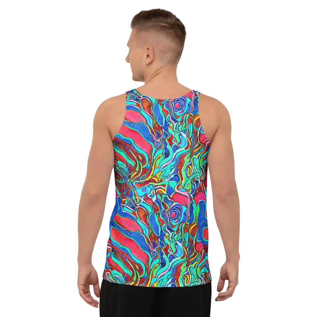Cosmic Cabaret on Men's Tank Top — Back