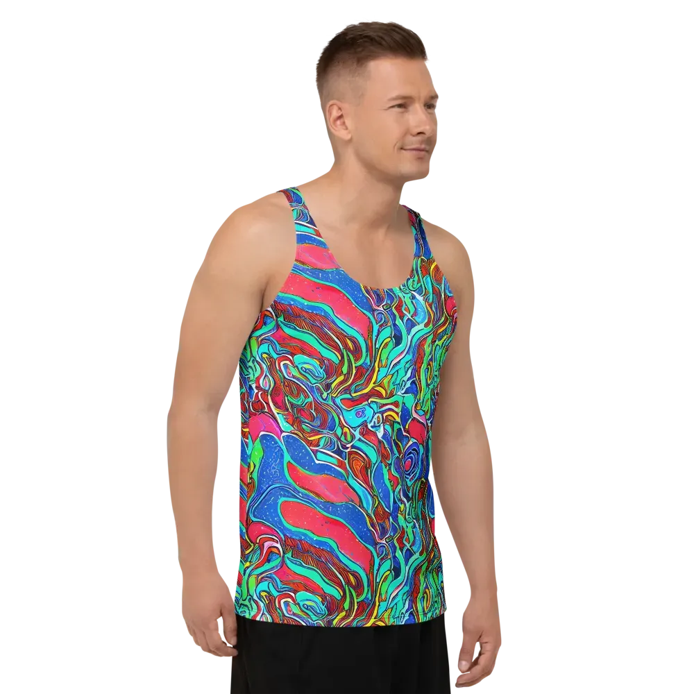 Cosmic Cabaret on Men's Tank Top — Right Front