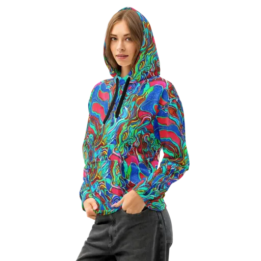Cosmic Cabaret on a Cotton Hoodie