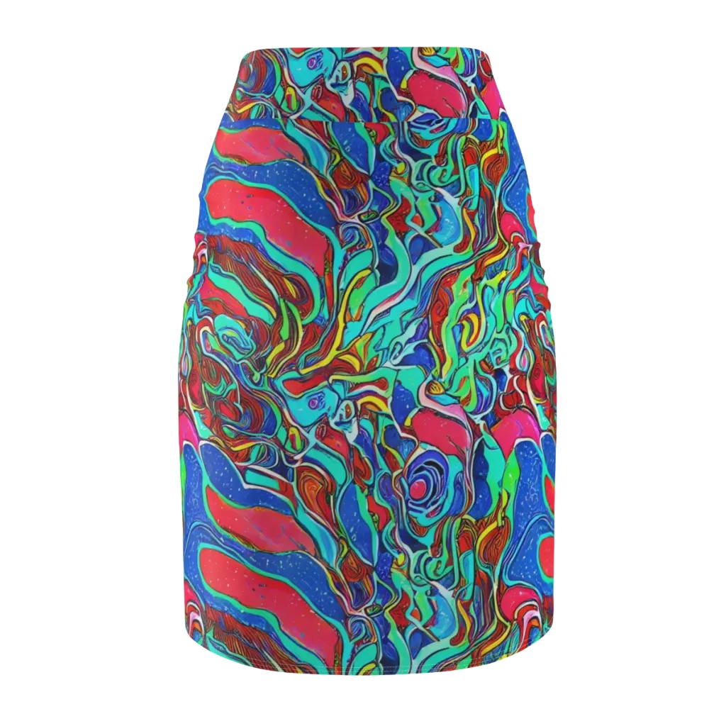 Cosmic Cabaret on Pencil Skirt — Back