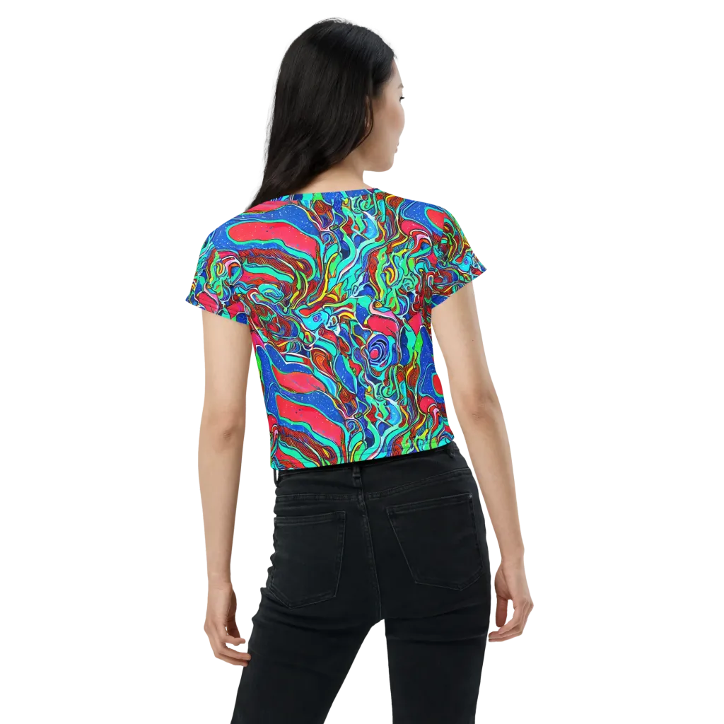 Cosmic Cabaret on Crop Tee — Back