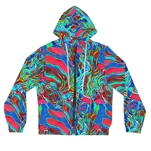 Cosmic Cabaret on a Women's Full-Zip Hoodie